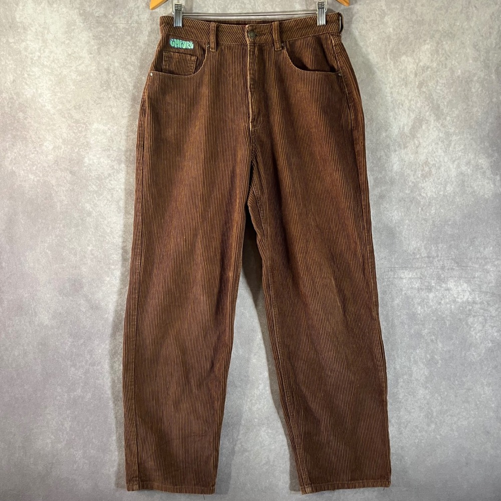 Empyre Corduroy‎ Pants Womens 7 Brown Straight Leg Wide Wale Skateboarding Retro